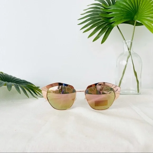 JOES JEANS ROSE GOLD SUNGLASS MIRROR AVIATORS NEW With tags NWT Joe main image 2